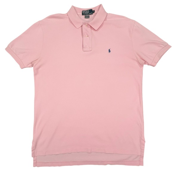 Polo Ralph Lauren Other - Vintage Y2K Polo Ralph Lauren Mesh Polo Shirt Mens M Pink Blue Pony Short Sleeve